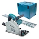 Makita Makita Plunge Circular Saw 1300 W 165 mm in Mak-Pac Box + Guide Rail 1400 mm – SP6000J1 - 1