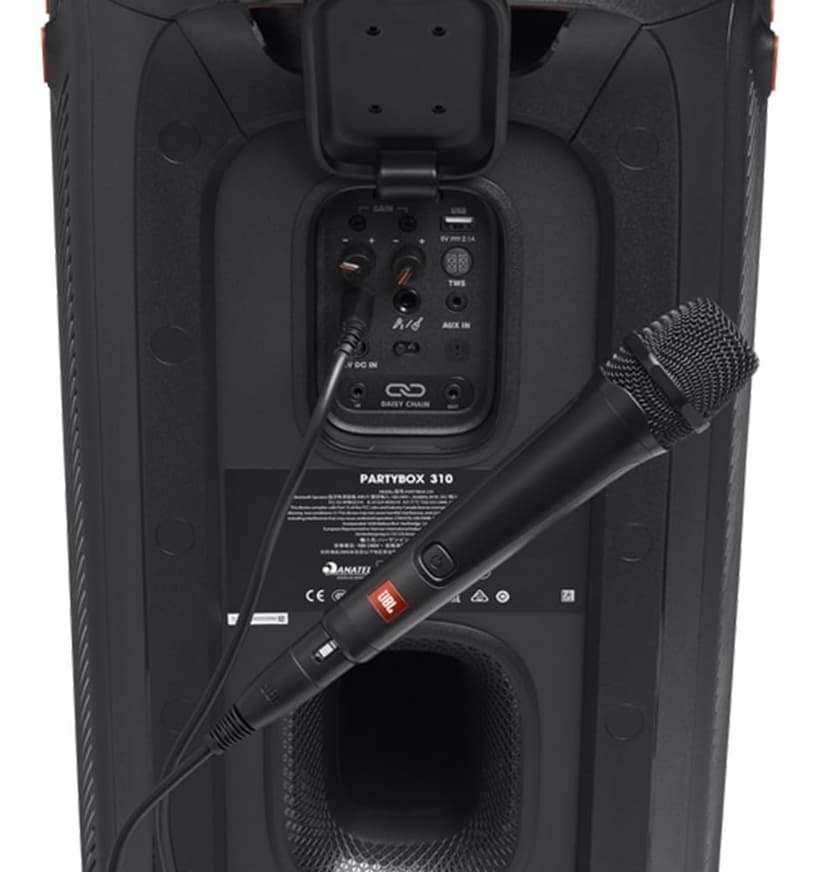 JBL PBM100 Wired Dynamic Vocal Microphone with 6.3 to 3.5 mm Plug-In Adapter Cable and Cardioid Polar Pattern, Black - 3