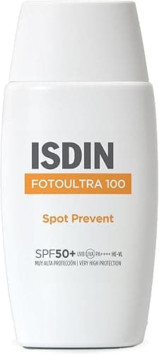 ISDIN Fotoultra 100 Spot Prevent SPF 50+ (50 ml) | Crème Solaire pour Aider à Prévenir les Taches sur le Visage