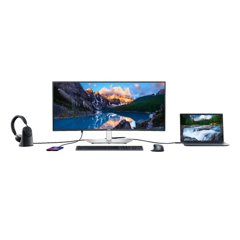 Dell UltraSharp 34 Curved Thunderbolt Hub Monitor - U3425WE - 34.14-inch WQHD (3440 x 1440) 120Hz Display, IPS Black, Integrated Speakers, sRGB 100%, 3-Year Advanced Exchange Service - Silver - 4