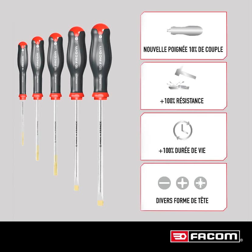 FACOM - Screwdriver Set - ATW.J10PB - 4