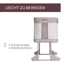 Chicco Next2Me Forever, Lit Bébé 3en1, Jusqu’à 4 Ans (22 Kg), Compatible avec Différents Lits, Berceau Bébé 3en1, Hauteur Réglable, Bonne Circulation de l'Air, 4 Roues, Matelas Inclus - 5