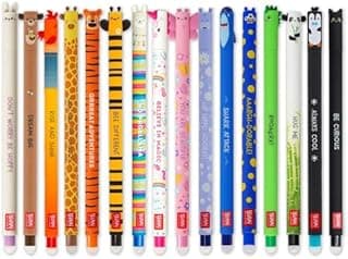 LEGAMI - Set of 16 Erasable Gel Pens with Thermosensitive…