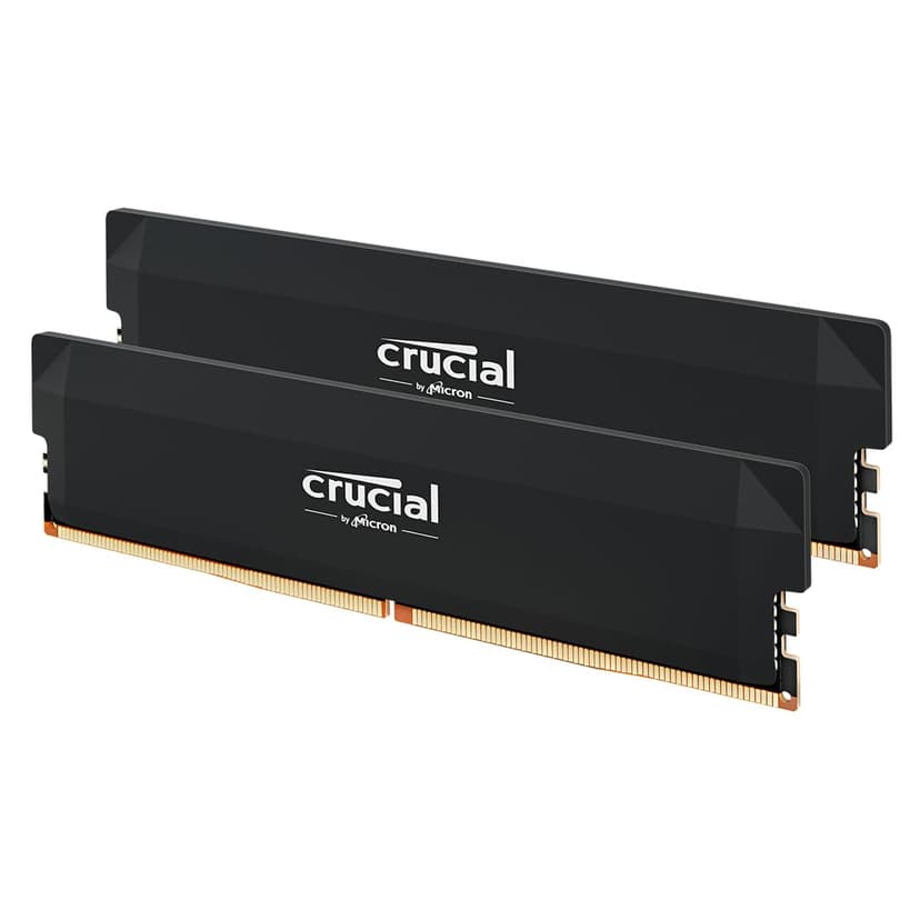 Crucial Pro DDR5 RAM 32GB Kit (2x16GB) 6000MHz CL36, Overclocking Gaming, Intel XMP 3.0 / AMD EXPO, Computer Memory (PC), Black - CP2K16G60C36U5B - 1