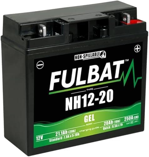 Fulbat Lawnmower battery/moto Gel NH1220/SLA12-20 12V 20Ah - SLA12-20;SLA12
