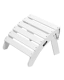 VEVOR Repose-pieds Pliable Adirondack, 450x500x350 mm, en PEHD, Résistant aux Intempéries pour Chaise Adirondack, Montage Facile, pour Extérieur, Patio, Porche, Piscine, Pelouse, Arrière-cour, Blanc - 1