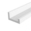 SONGMICS Floating Shelves Set of 2, Wall Shelves Ledge, 10 x 80 cm, for Picture Frames and Books, Living Room, Hallway, Bedroom, Bathroom, Kitchen, Office, White LWS080W01 - 8