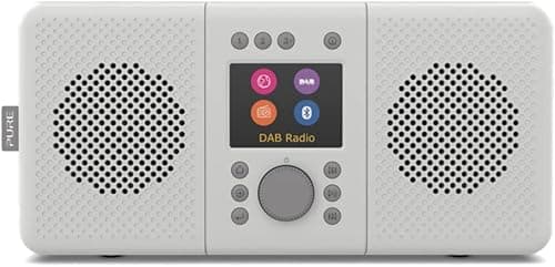 Pure Elan Connect+ All-In-One Stereo Internet Radio with DAB+ and Bluetooth 5.0 (DAB/DAB+ & FM radio, Internet Radio, TFT Display, Music Streaming, Podcasts, Mains and Battery Powered) Stone Grey