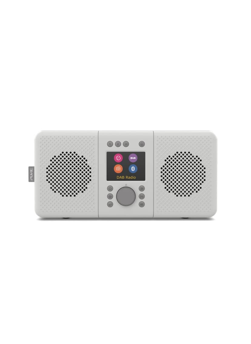 Pure Elan Connect+ All-In-One Stereo Internet Radio with DAB+ and Bluetooth 5.0 (DAB/DAB+ & FM radio, Internet Radio, TFT Display, Music Streaming, Podcasts, Mains and Battery Powered) Stone Grey - 1