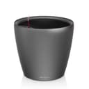 Lechuza Self Watering Plant Pot CLASSICO 43 LS Garden Flower Indoor and Outdoor Plastic Planter with Drainage Hole D43 H40 cm Charcoal Metallic - 1