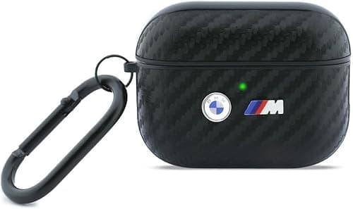 CG Mobile BMW Carbon Metal Logo Protective Case for AirPods Pro 3 (Black)