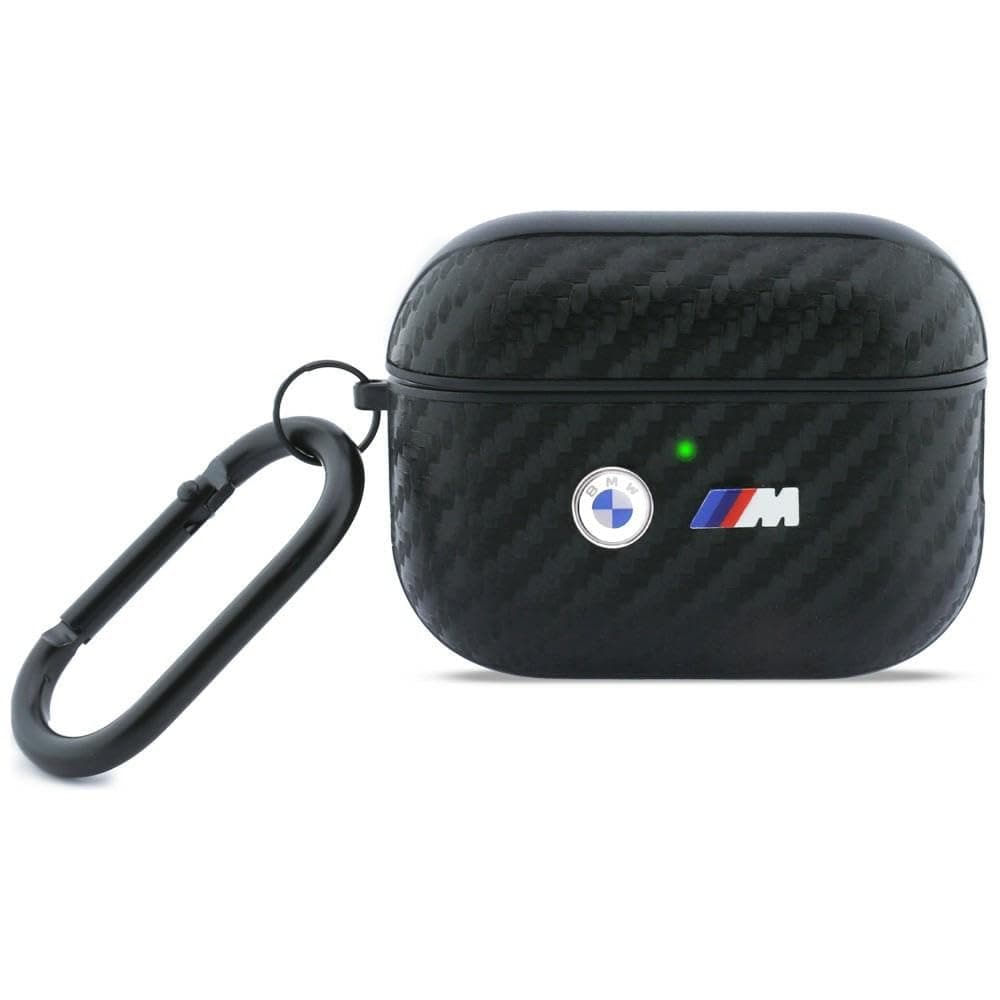 CG Mobile BMW Carbon Metal Logo Protective Case for AirPods Pro 3 (Black)