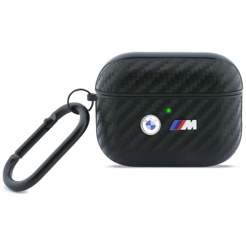CG Mobile BMW Carbon Metal Logo Protective Case for AirPods Pro 3 (Black) - 1
