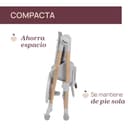 Chicco Polly Armonia Chaise Haute Bebé Évolutive, pour Enfants de 0 Mois à 40 kg, 9 Niveaux de Hauteur, 3 Positions d'Inclinaison, Repose-Pieds Réglables, Pliage compact, 4 Roues, Brun - 9