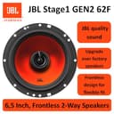 JBL Stage1 GEN2 62F – 6.5 Inch (165mm) 2-Way Coaxial Car Speakers – 50W RMS – 220W Peak – High Sensitivity – OEM Replacement Audio – No Grille – Easy Install – Set of 2 - 13