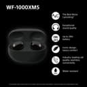 Sony WF-1000XM5 Wireless Noise Cancelling Earbuds, Bluetooth, In-ear Headphones, Mic, Up to 24 Hours Battery Life, Quick Charge, IPX4, iOS & Android Compatible - Black - 3