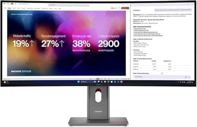 Lenovo ThinkVision P40WD-40 - LED Monitor - Curved - 101.…