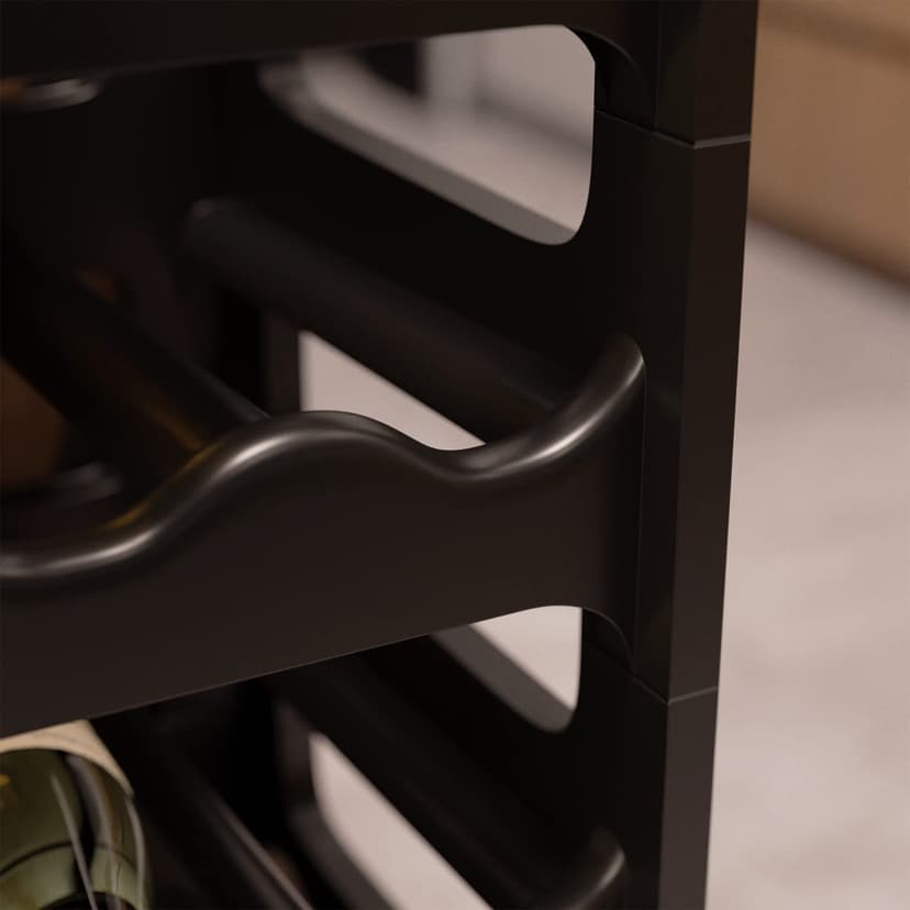 Modular Wine Rack, Bottle Rack, Bottle Storage, Bottle Holder, Wine Holder, plastic, Gris Anthrazit, 24 emplacements de bouteilles - 6