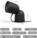 Philips Hue Caméra de surveillance Secure, Résolution vidéo 2k, Notifications, Audio bidirectionnel, Intégration avec les lampes Hue, Caméra extérieure compacte avec support élégant, Noire - 7