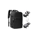 BJLFS Sac à dos sous vide avec pompe Ryanair Wizzair 40x30x20 Femme Sac Cabine Avion 40x30x20 sous vide Bagage Cabine 45x36x20 Easyjet Bagage à Main Sac pour Ordinateur Portable 14 Pouces Homme Noir - 1