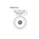 JBL Stage3 627 Ensemble enceinte voiture à 2 voies de Harman Kardon - 225 Watt JBL Haut Parleur Voiture 16 - 17 cm - 6