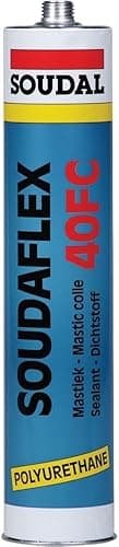 Soudal 102643 "Soudaflex 40 FC" Polyurethane Sealant/Adhesive, Black, 310 ml