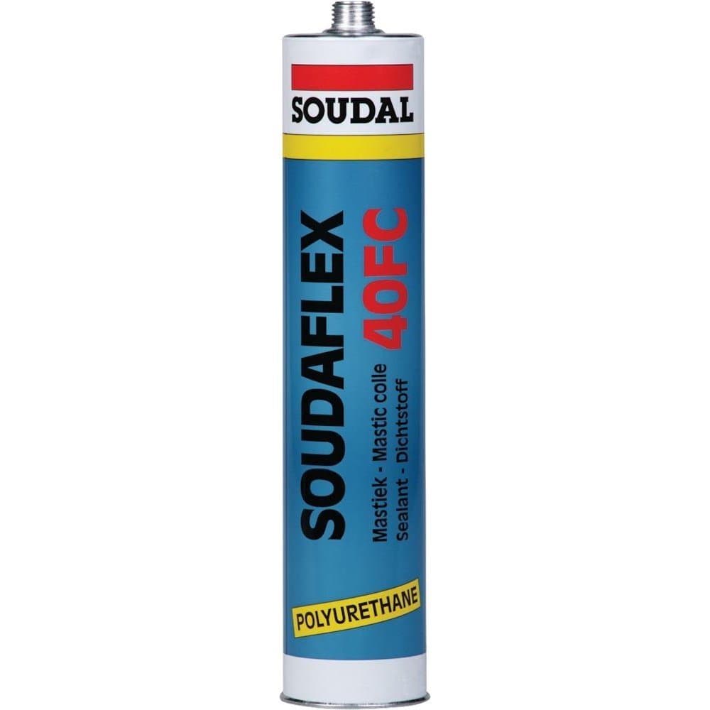Soudal 102643 "Soudaflex 40 FC" Polyurethane Sealant/Adhesive, Black, 310 ml
