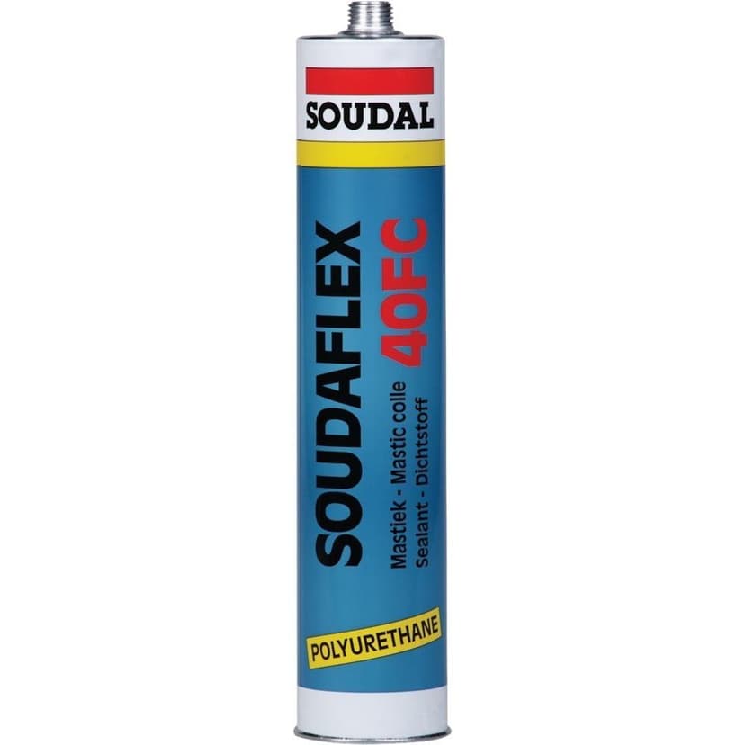 Soudal 102643 "Soudaflex 40 FC" Polyurethane Sealant/Adhesive, Black, 310 ml - 1