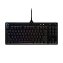 Logitech G PRO Tastiera gaming meccanica, ultraportatile senza tastierino numerico, cavo micro-USB rimovibile, tasti con retroilluminazione RGB LIGHTSYNC da 16,8M di colori, US Intl, PC/Mac - Nero - 1