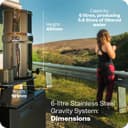 British Berkefeld 12L Stainless Steel Gravity Water Filter System | Comes With 2 Ultra Sterasyl Cartridges | Great Tasting Clean Water | No Power Or Plumbing Required | For Home Or Outdoor Use - 3