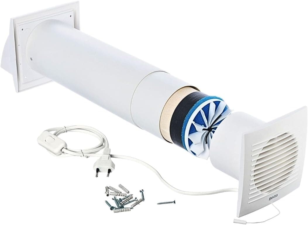 Diameter 100 mm, Decentral Living Room Ventilation with H…