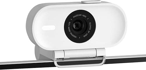 Elgato Facecam Neo – Full HD Webcam with Easy-Slide Privacy Shutter, Light Correction, For Video Calls, Streaming, Teams/Zoom/Slack/OBS/Twitch/Youtube, and more – USB-C/Plug & Play on PC/Laptop/Mac