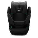 CYBEX Gold Siège Auto Solution S2 i-Fix, Pour les Voitures Avec et Sans ISOFIX, 100 - 150 cm, De 3 à 12 ans Environ (15 - 50 Kg), Moon Black - 4