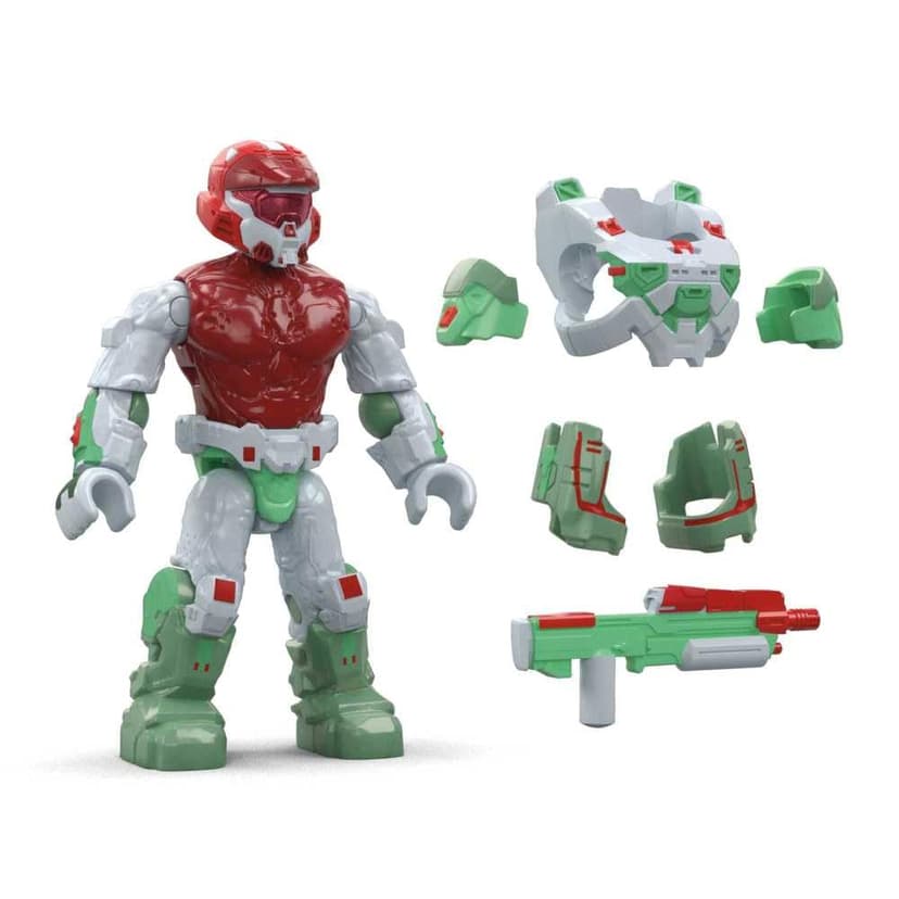 MEGA Halo Hero Collection White Hero Building Toy for Kids Ages 8 and Up - 5