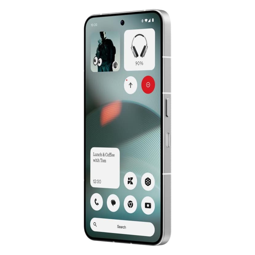 Nothing Phone (3) - Smartphone with 50 MP Triple Rear Camera system, 24 Hour Silicon Carbon Long Lasting Battery, 6.67" 120Hz AMOLED Display and Glyph Matrix, 12GB + 256GB - White - 2