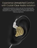 CCA KZ ZSN Pro X Dual Driver In Ear Earphone 1BA 1DD Wired Earphone HiFi Sport Gaming Earbuds Headphones Compatibility for Phone Computer Tablet with Gift Set - 7