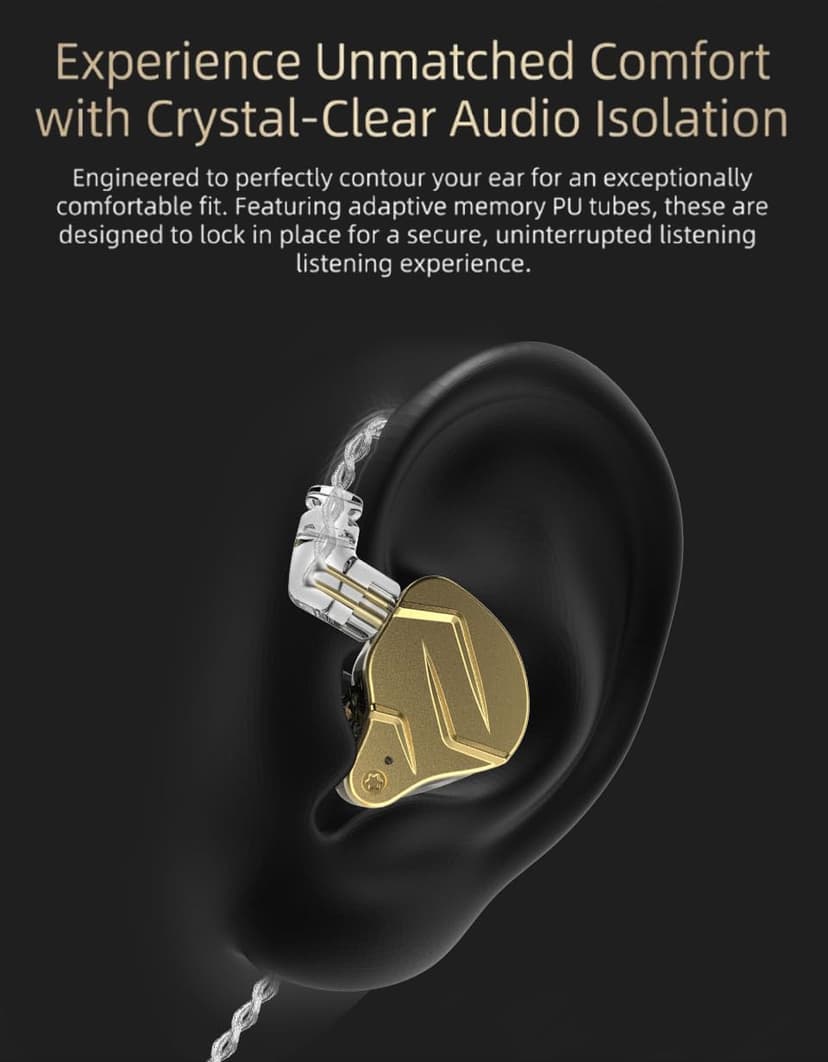 CCA KZ ZSN Pro X Dual Driver In Ear Earphone 1BA 1DD Wired Earphone HiFi Sport Gaming Earbuds Headphones Compatibility for Phone Computer Tablet with Gift Set - 7