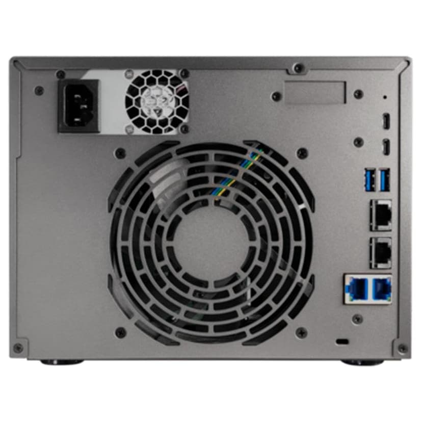 Asustor Lockerstor 6 Gen3 AS6806T 6 Bay NAS, AMD Ryzen Quad-Core 2.3 GHz, 16GB RAM ECC DDR5, 4 M.2 NVMe Slots, Dual 5GbE and Dual 10GbE Port, USB4 Type-C, Network Attached Storage (Diskless) - 2