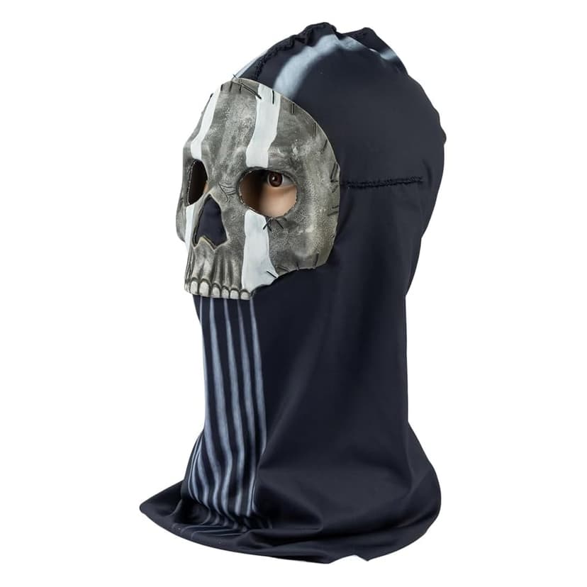 Koshowgic Ghost Mask Soft, Halloween Full Face Skull Mask Latex Collectible Carnival Ghost Face Cosplay Costume - 2