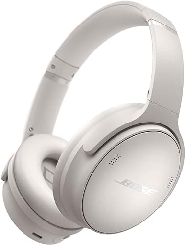 Bose QuietComfort Wireless Noise Cancelling Headphones, Bluetooth Over Ear Headphones with Up To 24 Hours of Battery Life, White Smoke