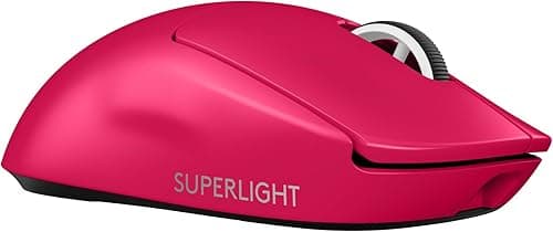 Logitech G PRO X SUPERLIGHT 2 wireless gaming mouse, 60 g pro-grade mouse with 5 programmable buttons, 44k DPI sensor, 8 kHz report rate, USB-C charging for PC/Mac - Pink