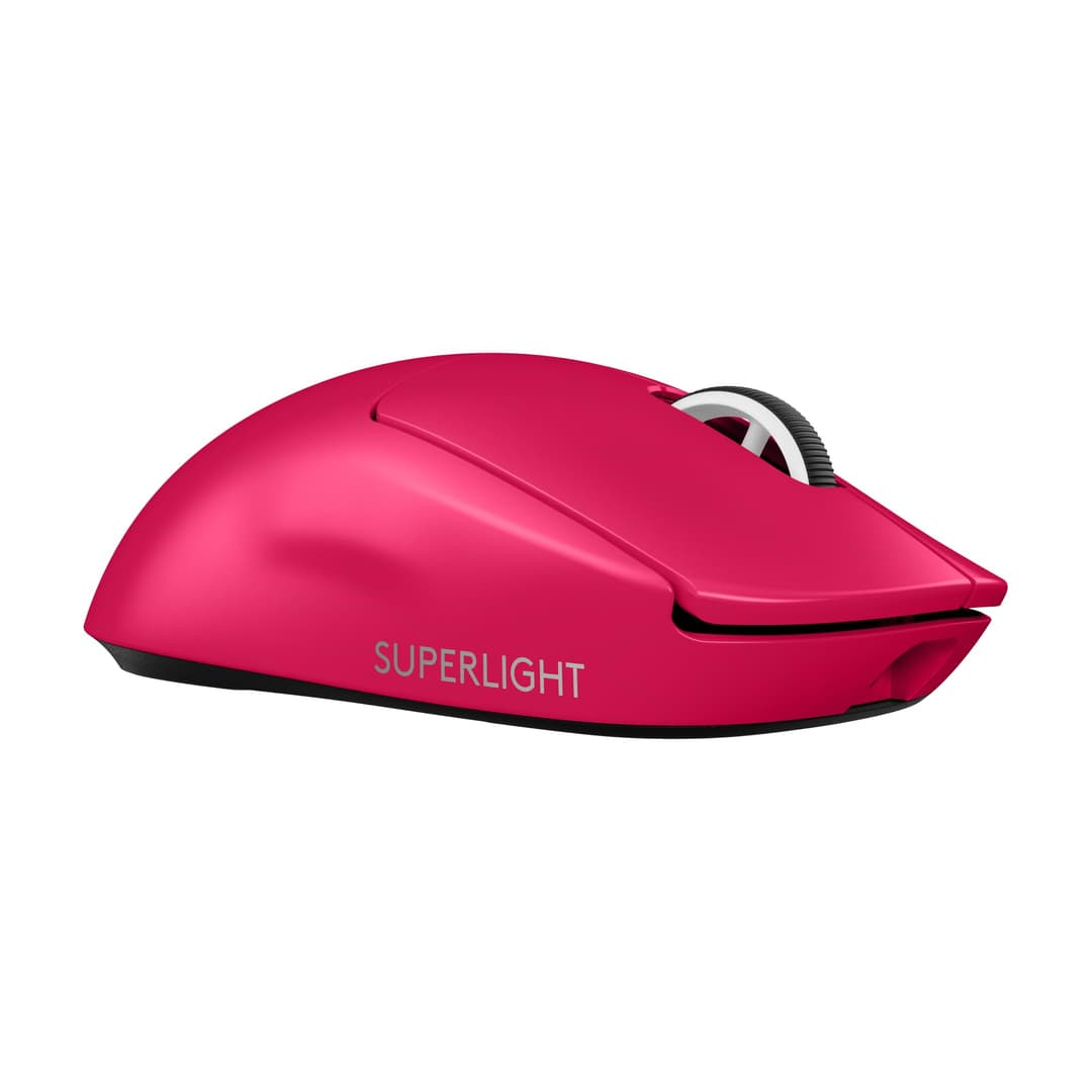 Logitech G PRO X SUPERLIGHT 2 wireless gaming mouse, 60 g pro-grade mouse with 5 programmable buttons, 44k DPI sensor, 8 kHz report rate, USB-C charging for PC/Mac - Pink