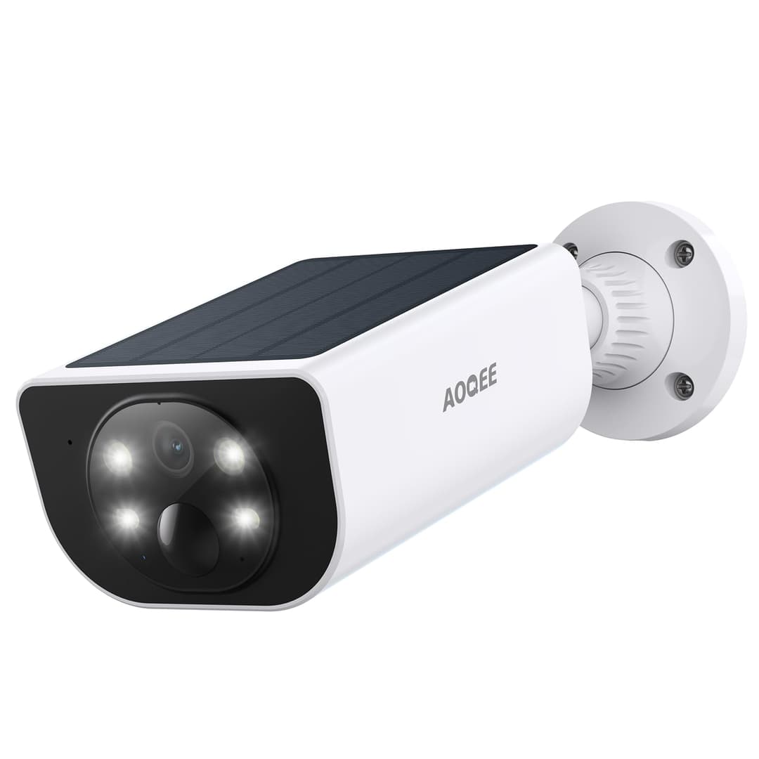 AOQEE Security Camera Outdoor Wireless Solar - 2K CCTV Ca…