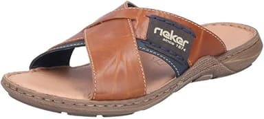 Rieker 22099, Mules Homme, Marron (Tabak/Sea/Zimt), 43 EU