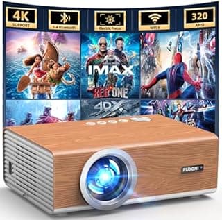 [Electric Focus/High Brightness] Projector with WiFi and …