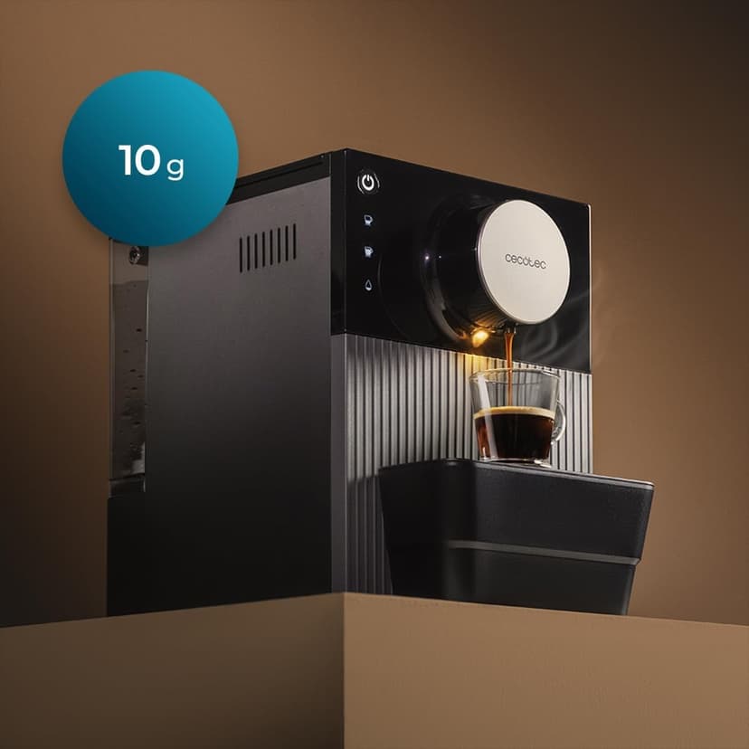 Cecotec Cremmaet Cube Compact Superautomatic Coffee Maker, 1350W, 10g Pressing System, Pre-Infusion System, 19 Bars, Thermoblock System, 5 Grinding Levels, Touch Control Panel - 2