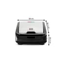 TEFAL MENAGE - Snack collection-700 W-2 jeux de plaques croques et gaufres-2 livrets de recettes-Noir inox - TEFAL MENAGE - FDS-119997 - 8