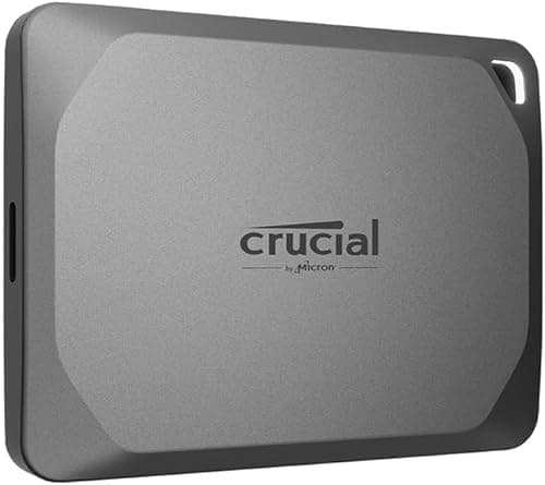 Crucial X9 Pro 2TB Portable External SSD - Up to 1050MB/s Read/Write, External Solid State Drive, IP55 Water and Dust Resistant, USB-C 3.2 - CT2000X9PROSSD902