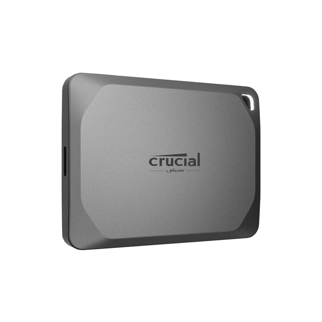 Crucial X9 Pro 2TB Portable External SSD - Up to 1050MB/s Read/Write, External Solid State Drive, IP55 Water and Dust Resistant, USB-C 3.2 - CT2000X9PROSSD902