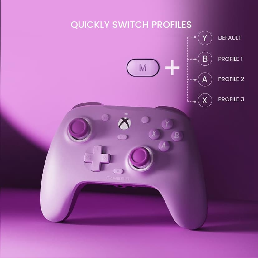 GameSir G7 SE Wired Controller for Xbox Series X|S, Xbox One & Windows 10/11, Plug and Play Gaming Gamepad with Hall Effect Joysticks/Hall Trigger, 3.5mm Audio Jack - Purple - 7